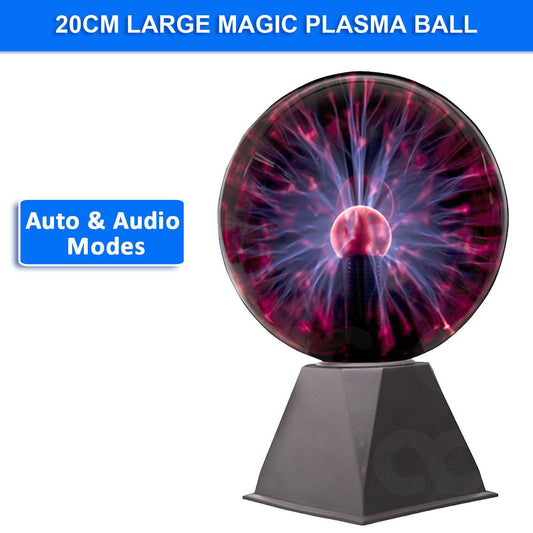 8 inch Nebula Plasma Ball Lamp — Sound Sensitive Novelty Night Light - audio equipment available at ACLINKER Australia