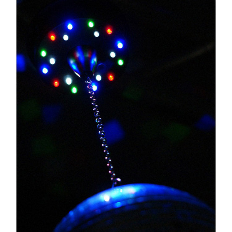 CR-Lite LED Mirror Ball Motor 1 incl. LED Lighting Sound controlled up to 3kg 12 inch mirror ball