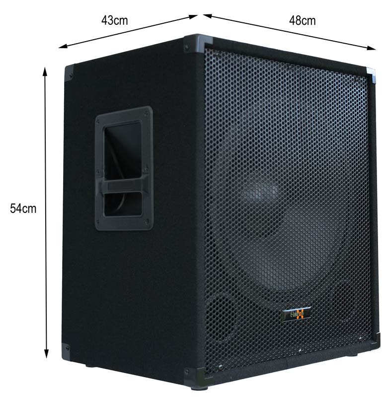 E-Lektron SUB-Q38A 15“ inch Active PA 600W Subwoofer for DJ Party Club