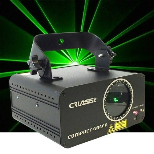 CR Laser Compact Green 100mW Laser Disco Light Auto Sound DMX IR Remote Control