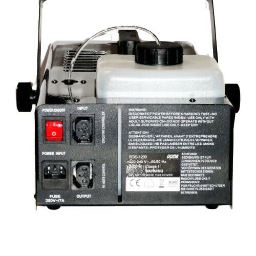 DL 1200W Powerful Fog Smoke Machine Wire & Wireless Remote Controller