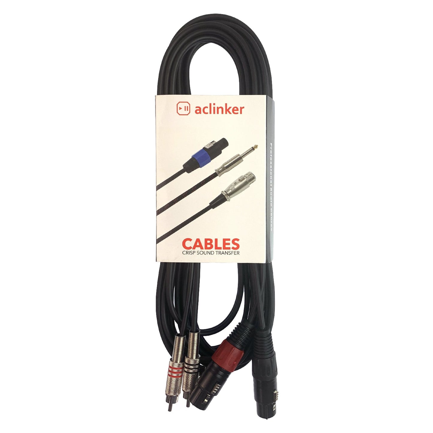 Dual XLR to RCA Cable Heavy Duty 2 XLR Female to 2 RCA Male Patch Cord HiFi Stereo Audio Connection Interconnect Lead Wire