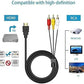 HDMI to RCA Cable 1.5 HDMI Male to 3RCA AV Composite Male Connector Adapter Cable Cord Video Audio AV Cable Adapter for 1080P HDTV
