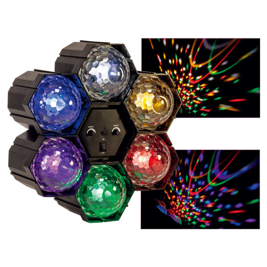 CR Lite 6-way LED Light Crystal Running Ball for Home Party Light Effect Sound Mode
