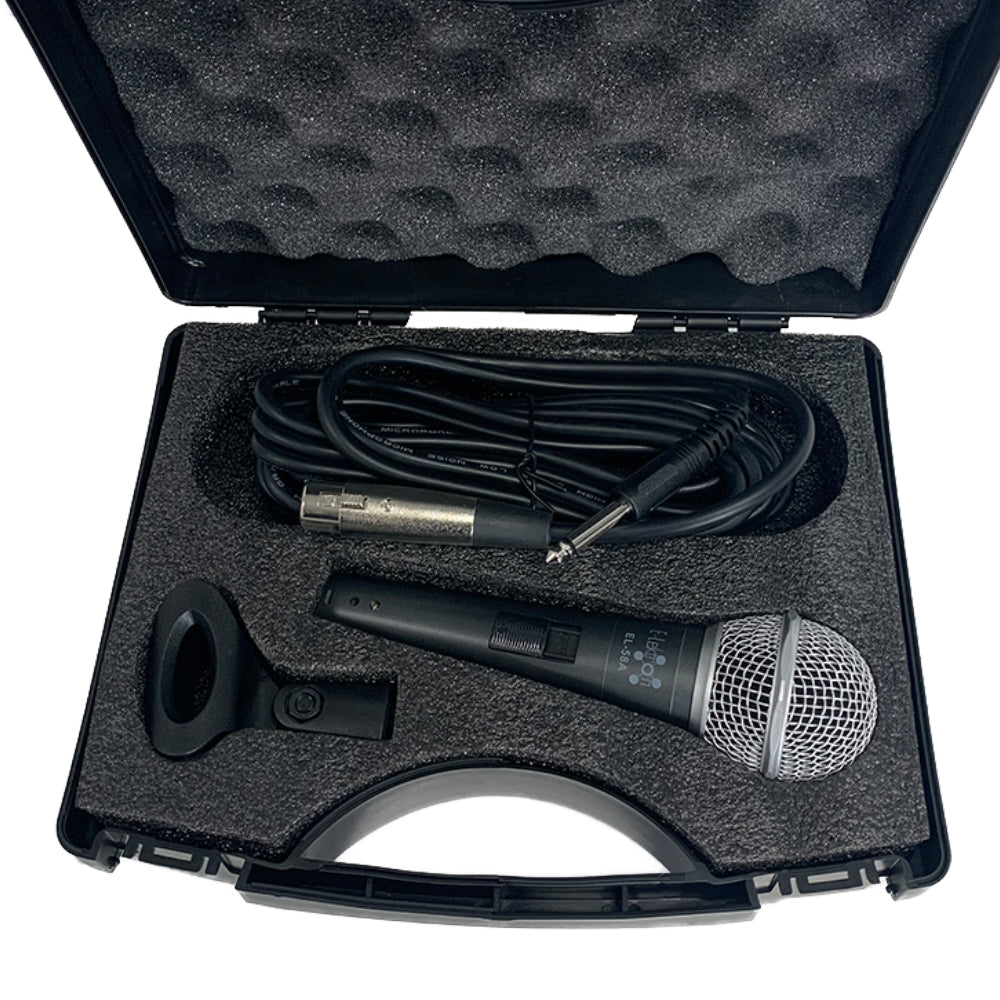 E-Lektron SM12 Stereo large frequency range dscondenser recording microphone with XLR balanced cable holder and case
