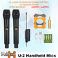 E-lektron U2 Dynamic UHF 20 Channels Tunable Universal 2 Wireless Handheld Microphone System With Mini Plug Receiver