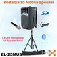 E-Lektron EL25-MUS UHF 10" inch Bluetooth Linkable Portable Compact PA Speaker Sound System Recoding incl.1 Mic for Sports Coach Speech Singing and Stand