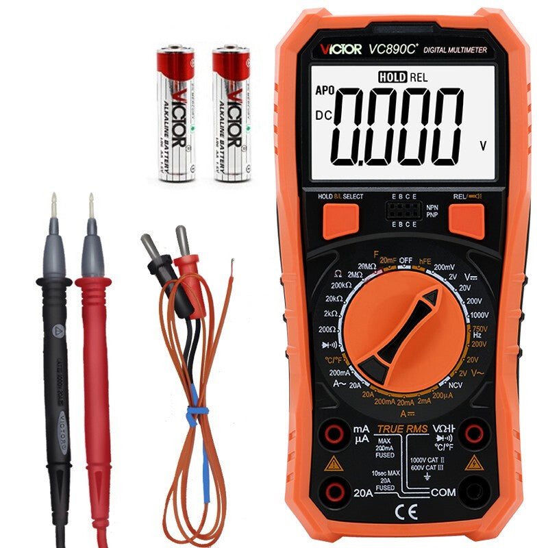 Victor True Rms Multimeters VICTOR VC890C + Digital True RMS Multimeter High-precision 20000UF Cap ...