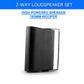 E-Lektron 6.5” inch Black Passive Speakers Pair 260w Wall Mount Bracket 2 Way Bookshelf Stereo DJ PA